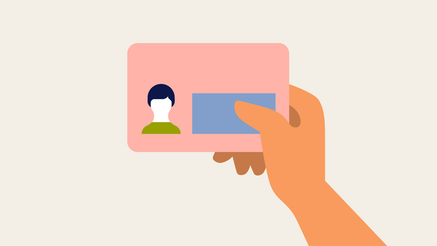 An illustration with My Number Card.